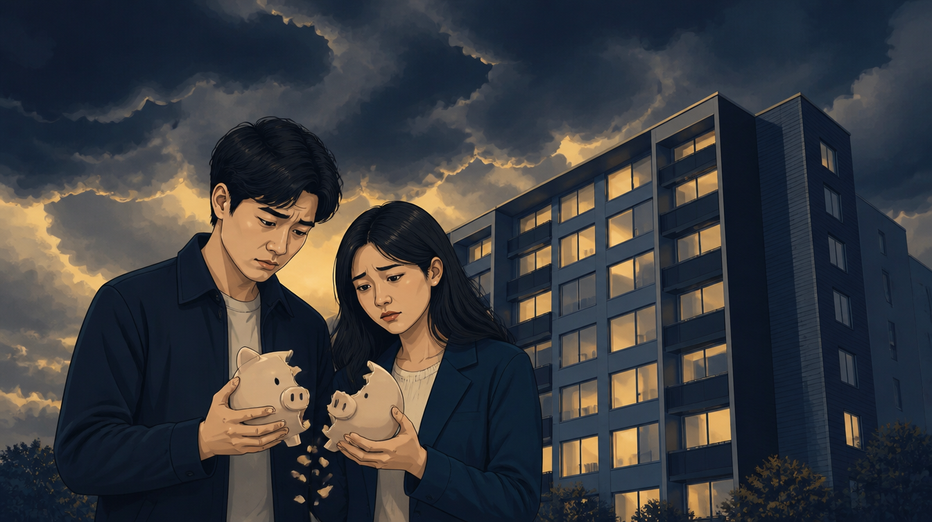 보증금을 걱정하는 세입자 부부