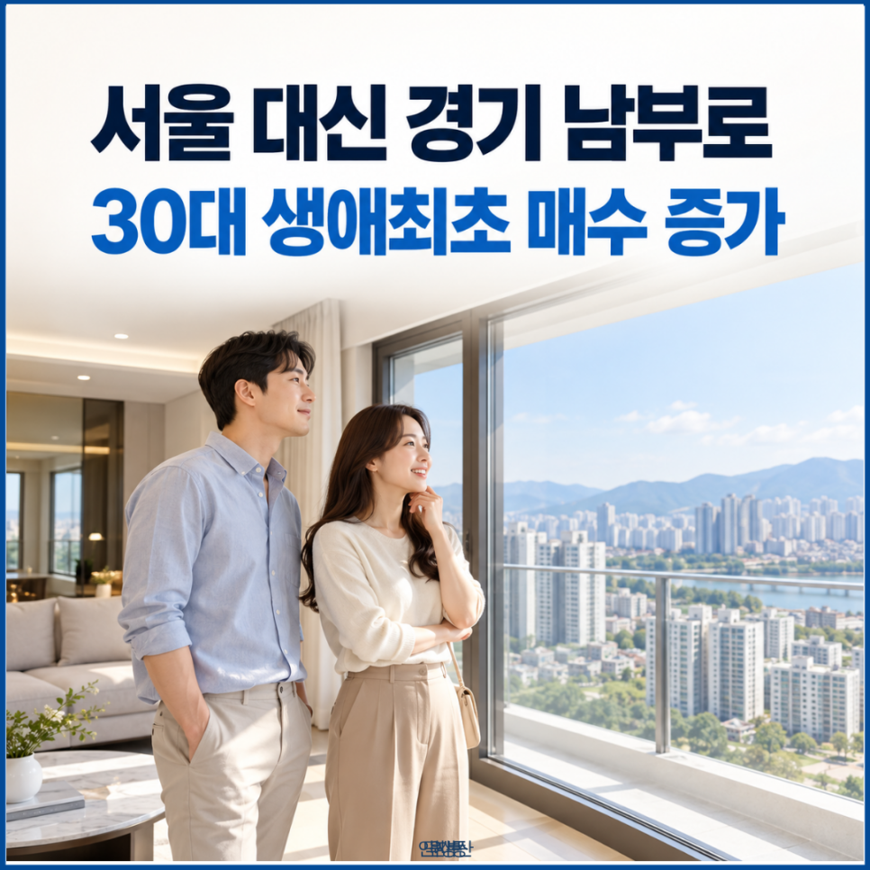 서울 대신 경기 남부로 — 30대 생애최초 매수 증가