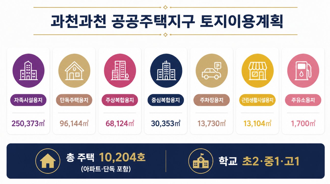 과천과천 공공주택지구 토지이용계획