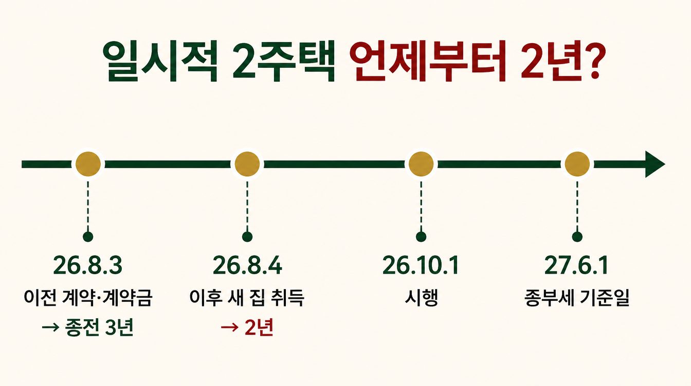일시적 2주택 언제부터 2년?